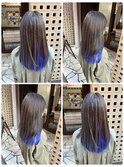 インナーカラーブルー【福岡】