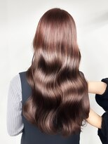 グラムビューティー 足利(gram beauty)&nbsp;髪質改善カラーくびれ巻き透明感チョコレートブラウン春カラー