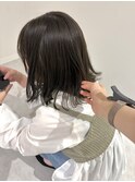 オリーブグレージュ/グレージュ/ブリーチなしダブルカラー