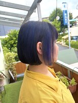 ロータスヘアーデザイン(Lotus Hair Design) 【lotus下枝】アンブレラカラー/デニムカラー/切りっぱなしボブ