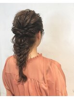 ヴァンクシー バイ ルナ(VANKCY by Luna) 結婚式 二次会 着物ヘア 編み下ろし ヘアセット 抜け感 ラフ