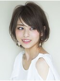 モテ可愛いふんわりボブ