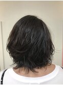 ミディアムヘビーグラボブウェーブ