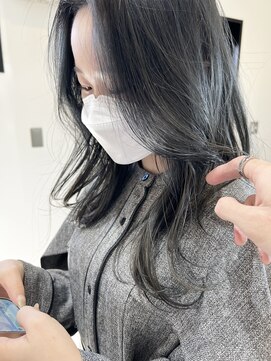 ザ キャンバス ミヤザキツネヒサ(THE CANVAS 宮崎恒久) ブリーチなし 透明感カラー ブルーアッシュ グレイアッシュ basi