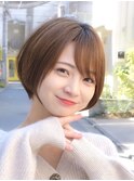 20代30代40代◎小顔ショートボブショコラアッシュ新宿代々木