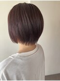 【石橋/ショート】髪質改善　白髪ぼかしハイライト、ヘアカラー