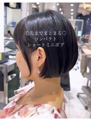 毛先までまとまる艶っ☆コンパクトミニショートボブ