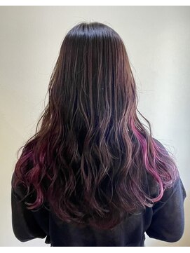 ラテ 上尾(Latte) インナーカラー ENOGU NEON PINK