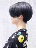 【morio池袋】アッシュブラック刈り上げ女子ヘルシースタイル