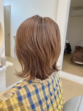 スーズ(soothe) 30代 13Lvベージュ×外はねミディアム 放出#徳庵#高井田