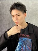 ツーブロックアップバング刈り上げ束感ショートビジネスショート