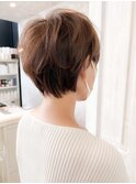 福山Caary20代30代40代50代ショートヘア人気小顔補正立体カット