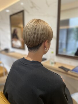 ラポールヘアー(rapport hair) 【ショートボブ】【ホワイトベージュ】【メンズボブ】