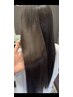 ハホニコ髪質改善TR＋美髪縮毛矯正＋カット　￥15900