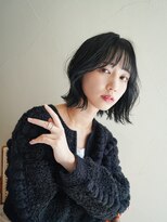 マセナ(Masena) 2.30代大人くびれボブ×艶感ブルーブラック