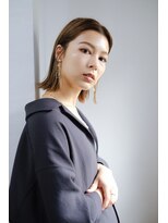 バブルス 春日部店(BUBBLES) ミディアム×ベージュブラウン
