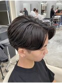 熊本メンズニュアンスパーマ センターパート