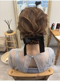 ボブの綺麗めアップスタイル