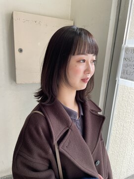 キャンバス バイ ネオリーブ 横浜西口(Canvas by neo.) ワイドバング パープルブラウン ミディアムレイヤー 【miku】