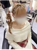 あみかちゅサイドポニー/梅田ヘアセット