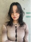 レイヤーカット &nbsp;ブラックカラー　