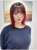 20代30代ダブルカラーブリーチ立体感グラデーション透明感