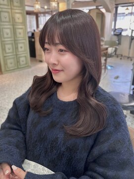 サンバイセライロ 千葉(SAN. by celilo) くびれヘア/顔周りカット/モカブラウン