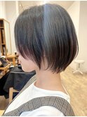 【Say.福岡】ショートボブ×サイドバング×髪質改善×縮毛矯正