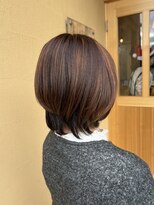 ミュー(miyuu)&nbsp;派手になりすぎない！白髪ぼかしハイライトカラー