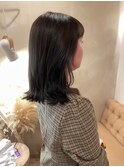 ◎韓国ヘアー顔周りレイヤーおくれ毛ミディアム前髪名古屋/名駅