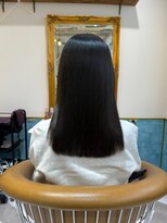 ロンドアベニール 北千住(Lond avenir)&nbsp;ブリーチなしチェリーブラウン髪質改善縮毛矯正酸性ストレート