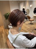 暖色カラーショート