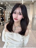 レイヤーカット小顔に見せるヘア/韓国ヘア/髪質改善/福岡/博多