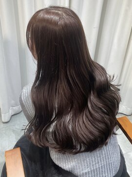 フォルテ 表参道店(FORTE) くびれヘア/アプリコットオレンジ/ハイライトカラー/髪質改善