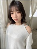 大人可愛い20代30代40代小顔ウルフレイヤーボブ丸みショートボブ