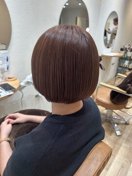 ヘアポケット スタイル店(HAIR POCKET) 暖色ブラウン×丸みbob