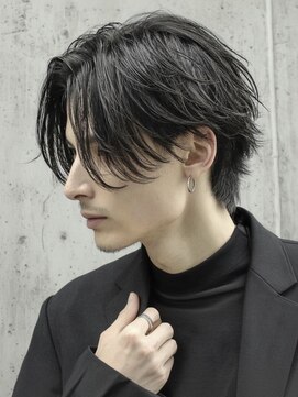 ユーフォリア 渋谷グランデ(Euphoria SHIBUYA GRANDE) ニュアンスパーマ　毛流れセンターパート　ミディアム　フェザー