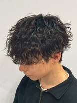 ジェットブラックキューサンロク(JET BLACK 936)&nbsp;シャドウパーマ×ダウンパーマ　シルエットが決めるWパーマ