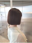 冬のイメチェン◎切りっぱなしストレートボブ