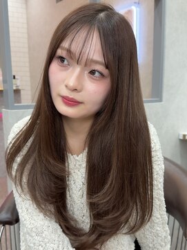 ロンド レア 天神大名店(Lond Le’a) 黒髪カタログ/オリーブグレー/ココアベージュ/小顔に見せるヘア