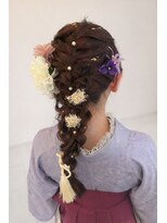 ヘアー ラウンジ シエル(Hair Lounge le Ciel)&nbsp;【卒業式】編み下ろしアレンジ