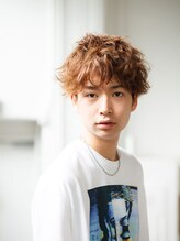 【マッシュ×ランダムパーマ】パーマ初めての方におすすめ☆〔三軒茶屋/メンズパーマ/メンズカット/眉毛〕