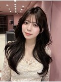 ハッシュカット/韓国レイヤー/ミディアムレイヤー/原宿/顔まわり