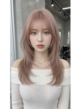 コレクト バイ イヴァン なんば店(colext by IVAn)の写真/【難波】小顔を創る「顔まわりカット」に特化☆韓国・ワンホンヘアのくびれ×プルエクステで再現☆