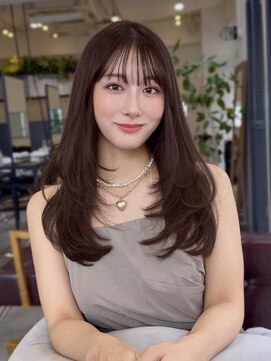 コート 青山(Cote) 20代30代40代50代王道ワンカールひし形レイヤーブラウンカラー