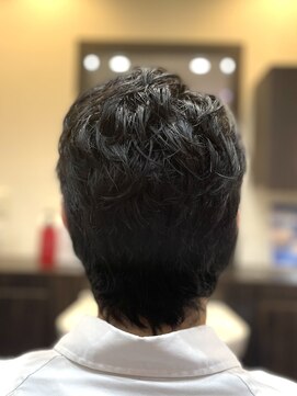 ヘアクリニックカルム 日暮里(Hair Clinic Calme) マレットヘア　テーパーフェード　癖毛　ビジネスヘア
