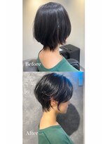 セロ(sero)&nbsp;大人可愛い丸みショート×くびれ襟足