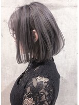 エース (ACE) ACE 横浜 小顔丸みボブ×ラベンダーローライトグレージュ