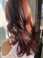 モードケイズエクラ(MODE K's Eclat) ブリーチを使わず発色の良いPink系やRED作ります☆