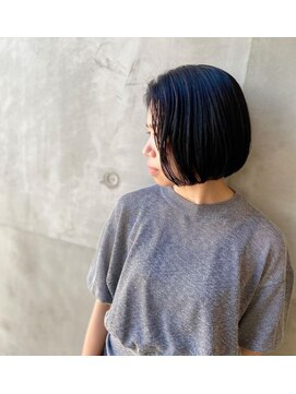 マサゴ アヴェダ(masago AVEDA) ミニボブ×暗めアッシュ